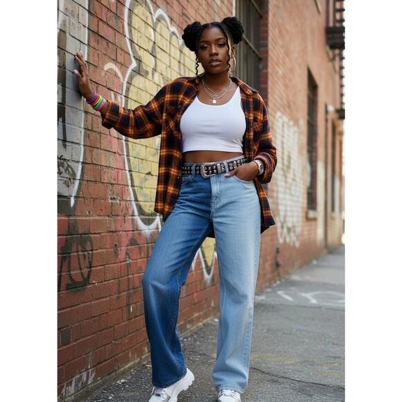 Revice Denim Jeans Yin Yang Crops Size 26x29 Tokyo Wash Two Tone Blue Zip Detail - Picture 1 of 10